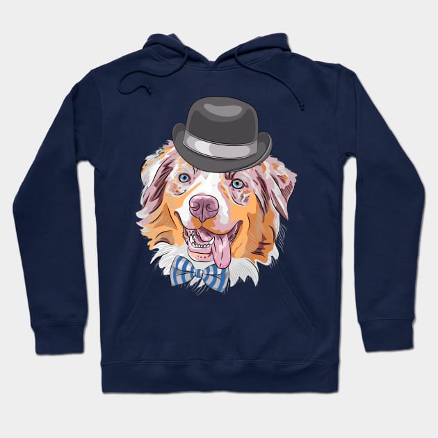 Aussie with a Hat Hoodie by Yay Verily